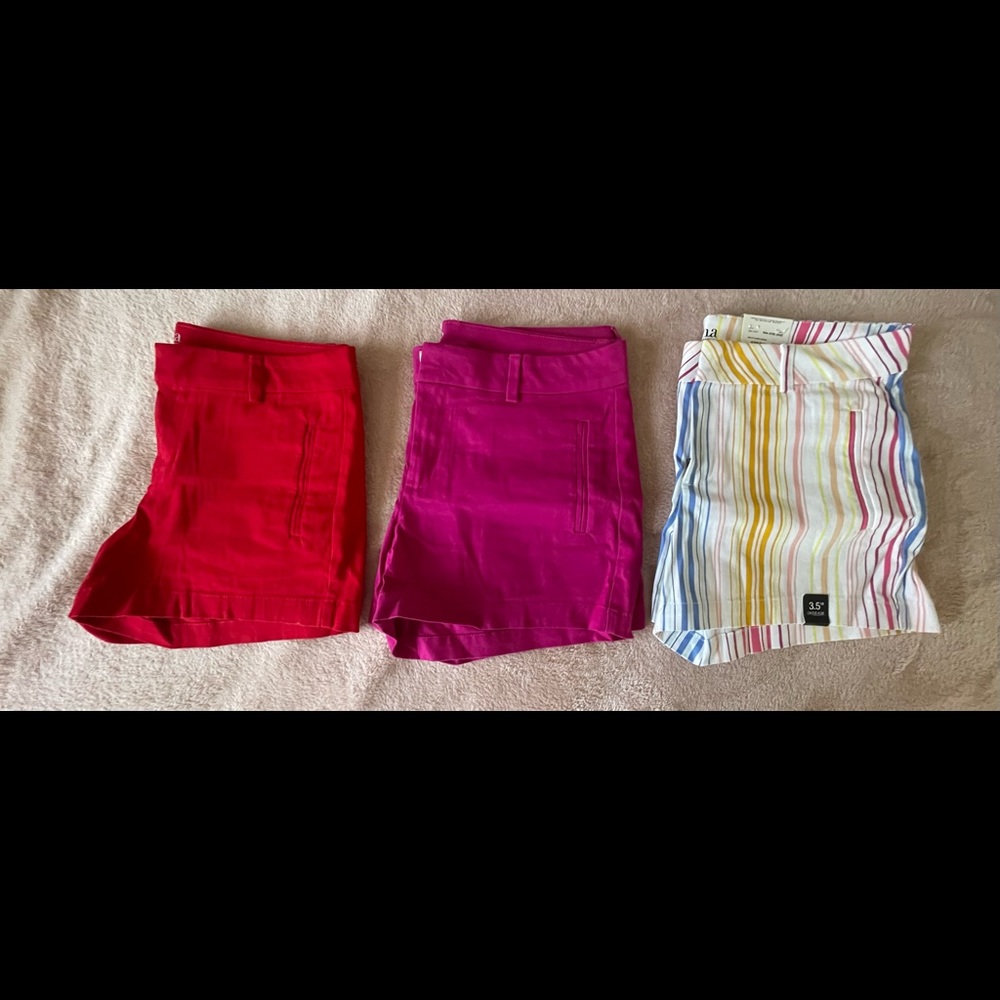 3 Size 6 twill shorts